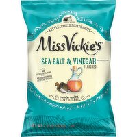 Miss Vickie's Kettle Cooked Potato Chips Sea Salt & Vinegar Flavored 7 1/2 Oz, 7.5 Ounce