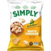 Smartfood Simply Popcorn White Cheddar 4 1/2 Oz, 4.5 Ounce