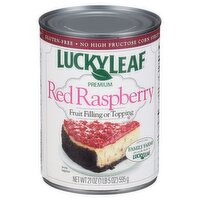 Lucky Leaf Premium Red Raspberry Fruit Filling or Topping, 21 oz