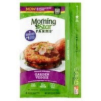 MorningStar Farms Garden Vegan Burgers, 4 count, 9.5 oz, 9.5 Ounce