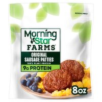 MorningStar Farms Original Vegan Sausage Patties, 6 count, 8 oz