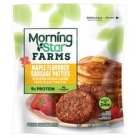 MorningStar Farms Maple Flavored Vegan Sausage Patties, 6 count, 8 oz, 8 Ounce