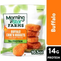 MorningStar Farms Buffalo Chik'n Vegan Nuggets, 10.5 oz, 10.5 Ounce