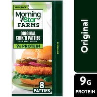 MorningStar Farms Original Chik'n Vegan Patties Value Pack, 8 count, 20 oz