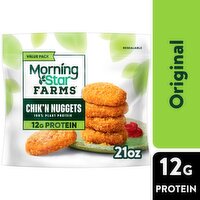 MorningStar Farms Chik'n Vegan Nuggets Value Pack, 21 oz