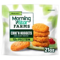 MorningStar Farms Chik'n Vegan Nuggets Value Pack, 21 oz