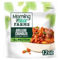 MorningStar Farms Grillers Vegan Crumbles, 12 oz