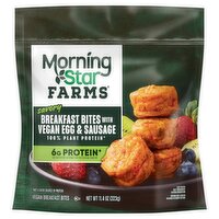 MorningStar Farms Plant-Based Breakfast Bites with Vegan Egg & Sausage, 11.4 oz