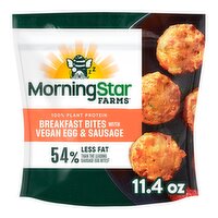 MorningStar Farms Plant-Based Breakfast Bites with Vegan Egg & Sausage, 11.4 oz