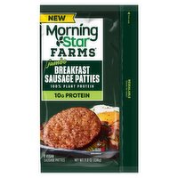 Morningstar Farms Jumbo Breakfast Vegan Sausage Patties, 6 count, 11.8 oz, 11.8 Ounce