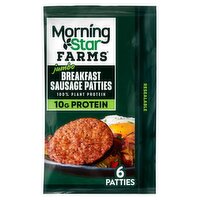 MorningStar Farms Jumbo Breakfast Sausage Patties, 6 count, 11.8 oz
