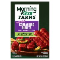 Morning Star Farms Sauced Korean BBQ Vegan Riblets, 2 count, 10 oz