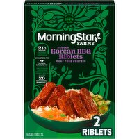 MorningStar Farms Sauced Korean BBQ Vegan Riblets, 2 count, 10 oz