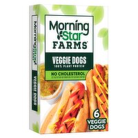 MorningStar Farms Veggie Vegan Dogs, 6 count, 8.4 oz