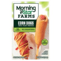 MorningStar Farms Vegan Corn Dogs, 4 count, 10 oz, 10 Ounce