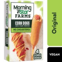 MorningStar Farms Vegan Corn Dogs, 4 count, 10 oz, 10 Ounce