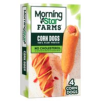 MorningStar Farms Vegan Corn Dogs, 4 count, 10 oz
