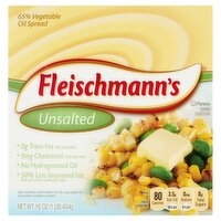 Fleischmann's Unsalted 64% Vegetable Oil Spread, 16 oz