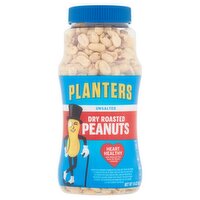 Planters Unsalted Dry Roasted Peanuts, 16 oz, 16 Ounce