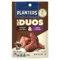 Planters Espresso Flavored Hazelnuts & Cocoa Flavored Cashews Nut Duos, 5 oz