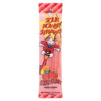 Dorval Sour Power Strawberry Candy Straws, 9 count, 1.75 oz