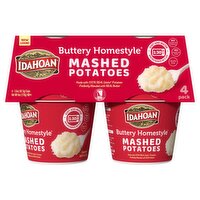 Idahoan Idahoan Buttery Homestyle Mashed Potatoes, 1.5 oz, 4 count, 6 Ounce 