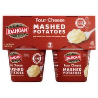 Idahoan Four Cheese Mashed Potatoes, 1.5 oz, 4 count, 6 Ounce