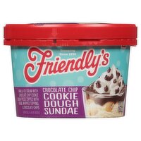 Friendly's Chocolate Chip Cookie Dough Sundae, 6 fl oz