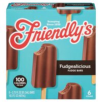 Friendly's Fudgealicious Fudge Bars, 2.75 fl oz, 6 count