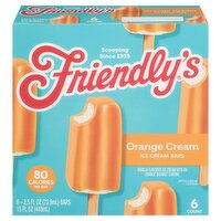 Friendly's Orange Cream Ice Cream Bars, 2.5 fl oz, 6 count