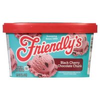 Friendly's Rich & Creamy Black Cherry Chocolate Chunk Premium Ice Cream, 1.5 qt