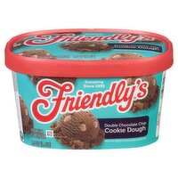 Friendly's Double Chocolate Chip Cookie Dough Premium Ice Cream, 1.5 qt