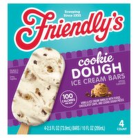 Friendly's Cookie Dough Ice Cream Bars, 2.5 fl oz, 4 count