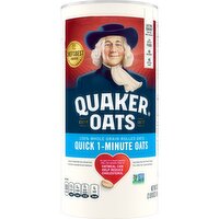 Quaker Whole Grain Rolled Oats Quick 1-Minute Oats Regular 42 Oz, 42 Ounce