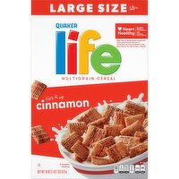 Quaker Life Cinnamon Multigrain Cereal Large Size, 18 oz