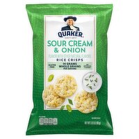 Quaker Sour Cream & Onion Rice Crisps, 3.03 oz