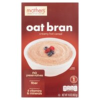 Mother's Oat Bran Creamy Hot Cereal, 16 oz