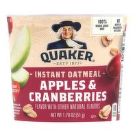 Quaker Instant Oatmeal Apples & Cranberries 1.79 Oz