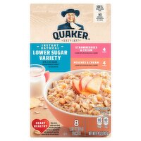 Quaker Instant Oatmeal Low Sugar Fruit and Cream Variety 8.4 Oz