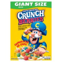 Cap'n Crunch's Crunch Berries Sweetened Corn & Oat Cereal Giant Size, 23.9 oz, 23.9 Ounce