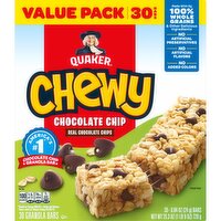 Quaker Chewy Granola Bars Chocolate Chip 0.84 Oz, 30 Count