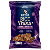 Quaker Rice Thins Rice & Corn Snack Cocoa Crunch 2.5 Oz