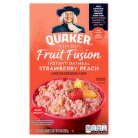 Quaker Fruit Fusion Strawberry Peach Instant Oatmeal, 1.41 oz, 6 count