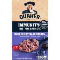 Quaker Instant Oatmeal Fruit Fusion Blueberry Blackberry 8.4 Oz, 6 Count