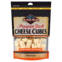 Black Bear Pepper Jack Cheese Cubes, 8 oz, 8 Ounce