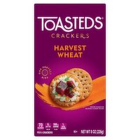 Toasteds Harvest Wheat Crackers, 8 oz