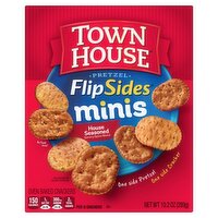 Town House Pretzel Flip Sides House Seasoned Oven Baked Crackers, 10.2 oz