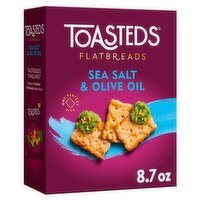 Toasteds Sea Salt & Olive Oil Oven Baked Crackers, 8.7 oz