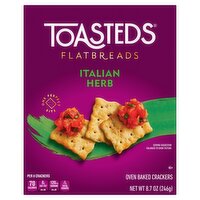 Toasteds Italian Herb Oven Baked Crackers, 8.7 oz