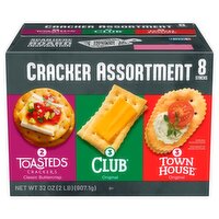 Toasteds/Club/Town House Cracker Assortment, 8 count, 32 oz